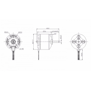 Электродвигатель бесколлекторный BR2212 2450KV