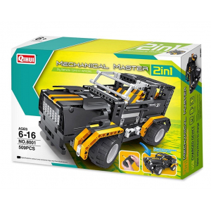 Конструктор на шасси - 2 в 1 джип/пикап QiHui QH8001 (509 деталей), 27Mhz