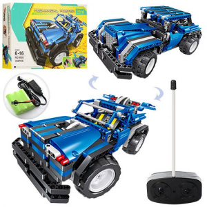 Конструктор на шасси - 2 в 1 джип/пикап QiHui QH8005 (443 деталей), 27Mhz