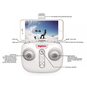 Квадрокоптер Syma X22SW с видеокамерой 480р, FPV - Wi-Fi