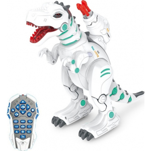 Динозавр, пускает пар, стреляет ракетами, учит грамматике, математике и англ. языку