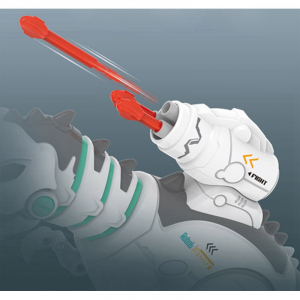 Динозавр, пускает пар, стреляет ракетами, учит грамматике, математике и англ. языку