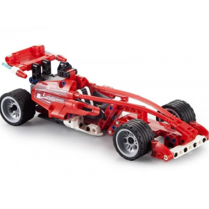 Конструктор - гоночный автомобиль F1 c инерционным механизмом Double Eagle C52016W (144 детали)