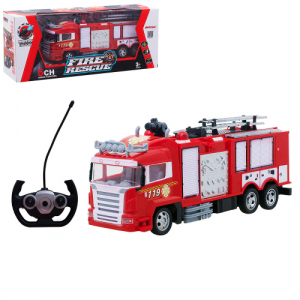 1:24 Пожарная машина 40 см, свет, звук, стреляет водой - 666-192NA