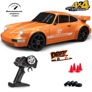 1:24 Машина для дрифта Porsche 911 GT RS, 4WD