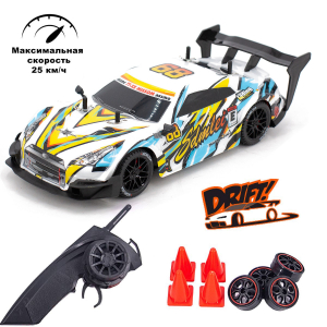 1:14 Машина для дрифта Nissan GTR R35, 4WD, (пропорциональный газ)