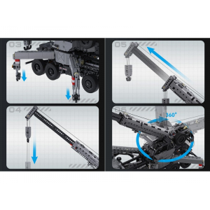 Конструктор модульный - многофункциональный автокран Double Eagle C61507W (2686 деталей), (рекомендуется докупить набор электроники)