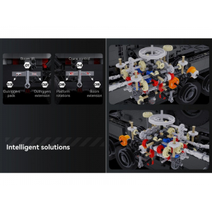 Конструктор модульный - многофункциональный автокран Double Eagle C61507W (2686 деталей), (рекомендуется докупить набор электроники)