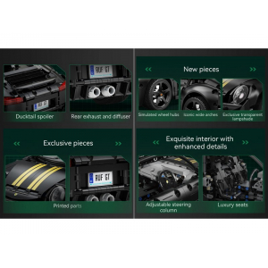 Конструктор модульный - спортивный автомобиль RUF GT Double Eagle C63006W (1655 деталей), (рекомендуется докупить набор электроники)