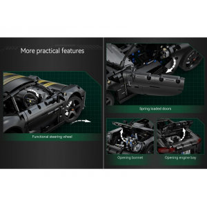 Конструктор модульный - спортивный автомобиль RUF GT Double Eagle C63006W (1655 деталей), (рекомендуется докупить набор электроники)