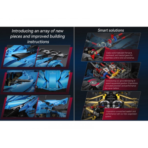 Конструктор - спорткар V12 Hypercar Double Eagle C64003W (3865 деталей)