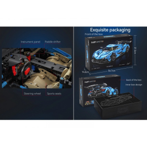 Конструктор - спорткар V12 Hypercar Double Eagle C64003W (3865 деталей)