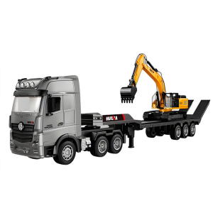 1:24 Трейлер с экскаватором HuiNa 1522, 9 каналов