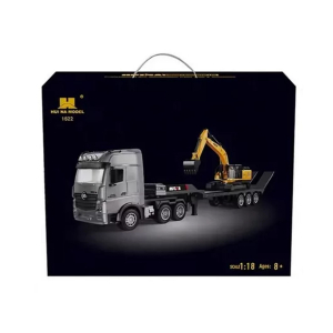 1:24 Трейлер с экскаватором HuiNa 1522, 9 каналов