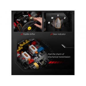 Конструктор - 1:8 спорткар Hyper Car Double Eagle C61505W (4739 деталей)