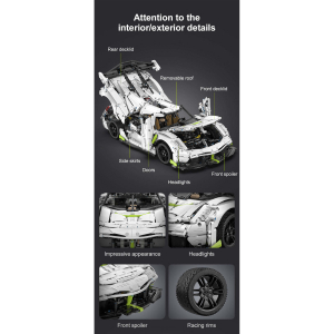 Конструктор - 1:8 спорткар Fantasma Double Eagle C61048W (4346 деталей)