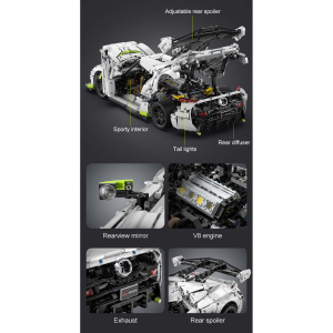 Конструктор - 1:8 спорткар Fantasma Double Eagle C61048W (4346 деталей)