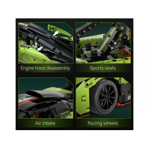 Конструктор модульный - спорткар Phantom Wing 1:10 Double Eagle C63009W (1817 деталей), (рекомендуется докупить набор электроники)