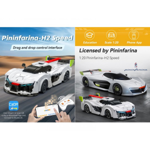 Конструктор на шасси - автомобиль Pininfarina-H2 Double Eagle C51090W (296 деталей), 2.4Ghz / Bluetooth