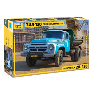 1:43 Сборная модель ZVEZDA Самосвал ЗиЛ 130 с кузовом ММЗ (1974-1977)