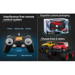 1:18 вездеход-амфибия Double Eagle Jeep Wrangler Bigfoot, 4WD, 2.4Ghz