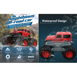 1:18 вездеход-амфибия Double Eagle Jeep Wrangler Bigfoot, 4WD, 2.4Ghz