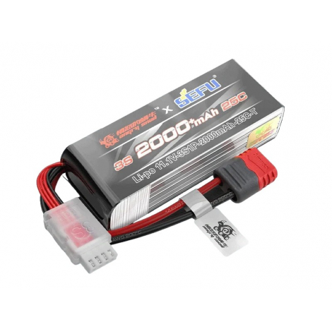Аккумулятор MJX Li-Po 11.1V 2000mAh, 25C, 3s1p, Deans T-Plug