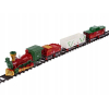 Железная дорога Новогодний поезд Fenfa (3 вагона, пар, пульт, свет, звук) - 1613F