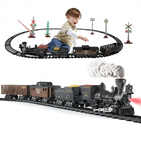 Железная дорога Fenfa с паром, свет, звук - 1613A